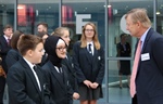 Education Minister Lord Nash congratulates Nova on GCSE success
