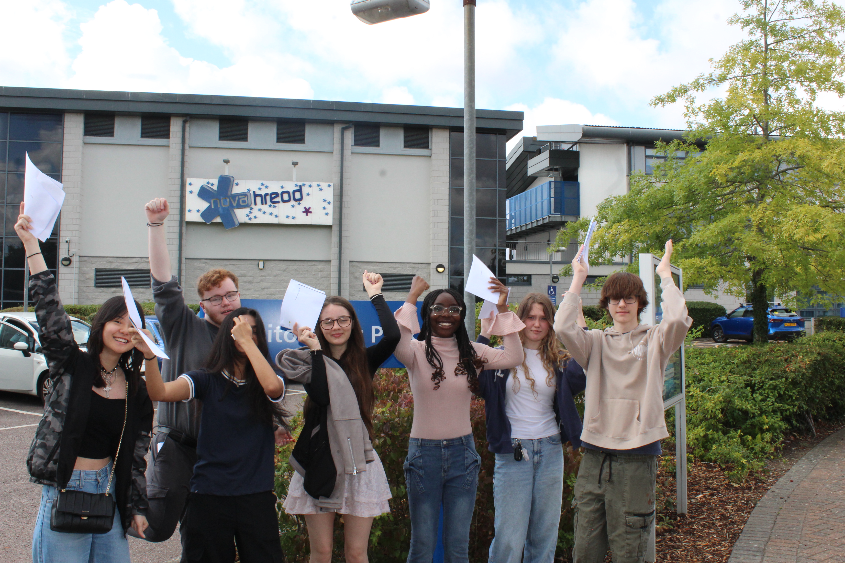 Year 11 Students at Nova Hreod Academy Celebrate GCSE Success